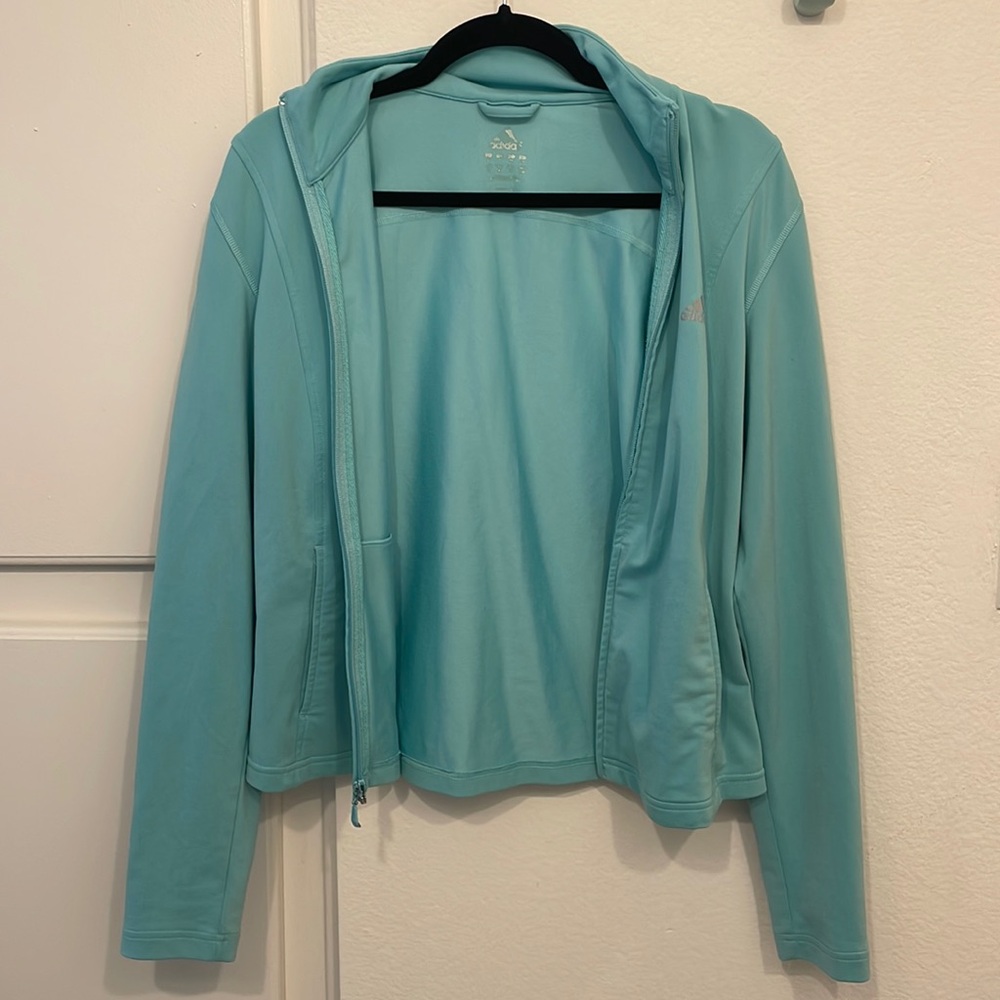 Blue Adidas Zip Up